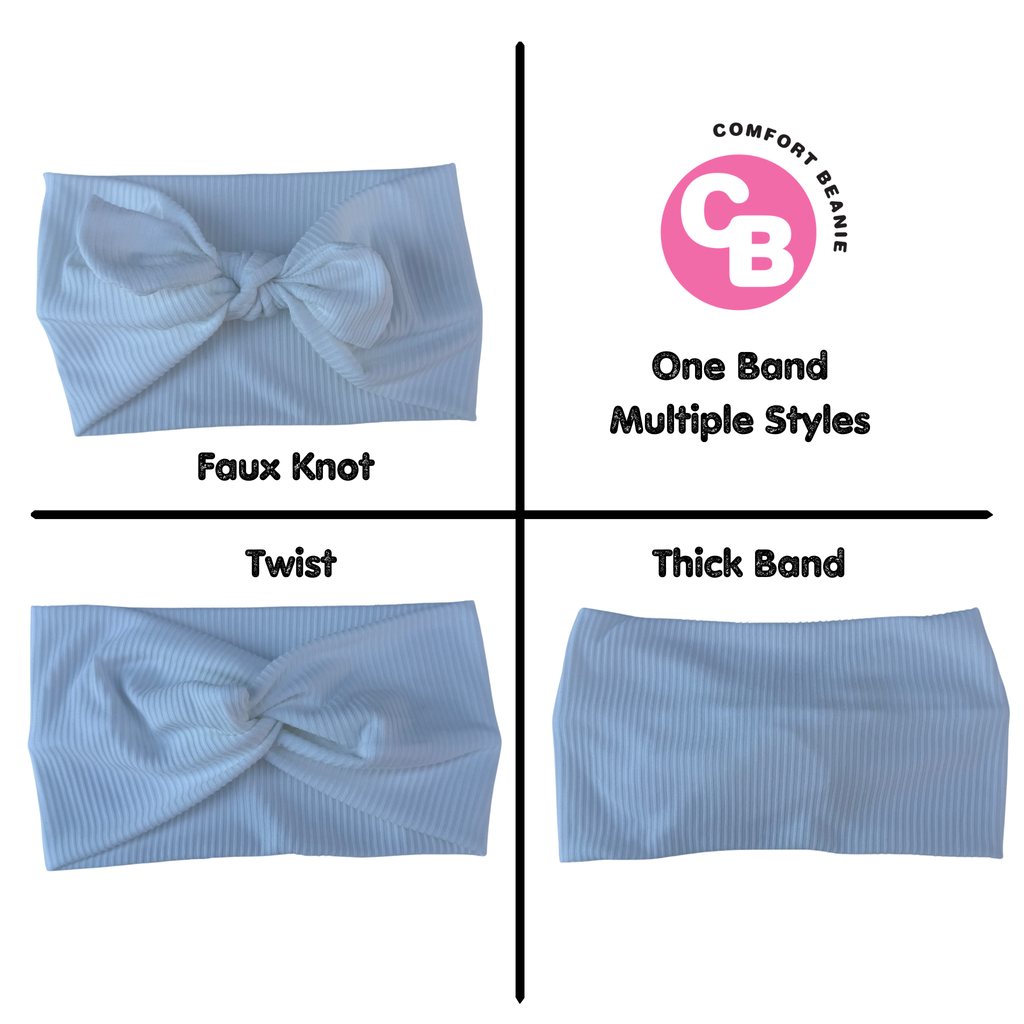 White Ribbed Comfort Band