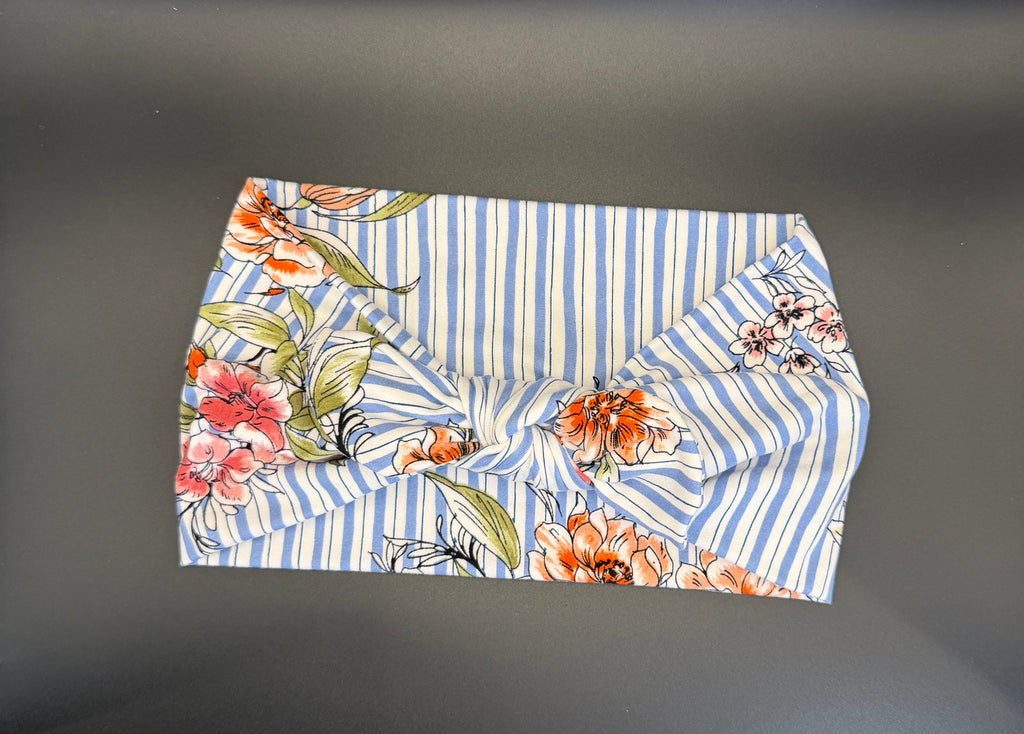 Pinstripe Floral Comfort Band