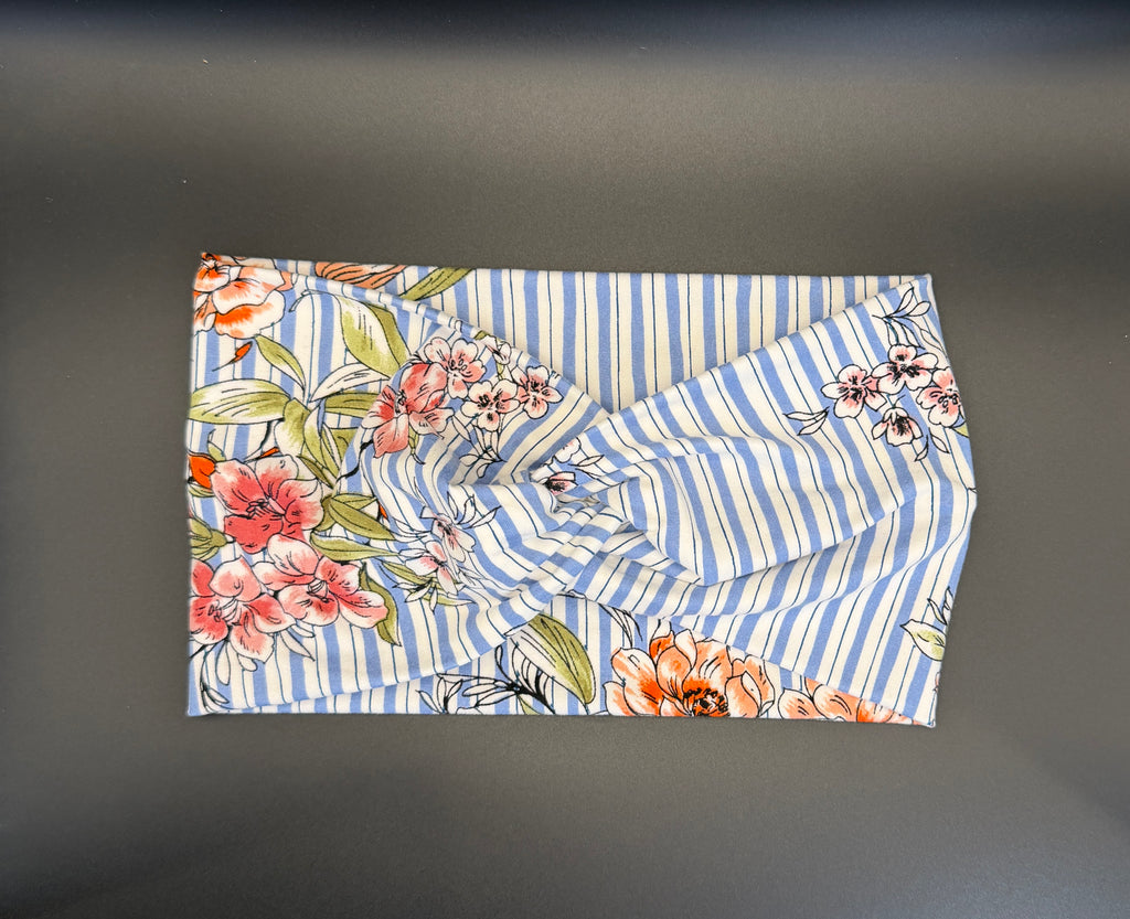 Pinstripe Floral Comfort Band