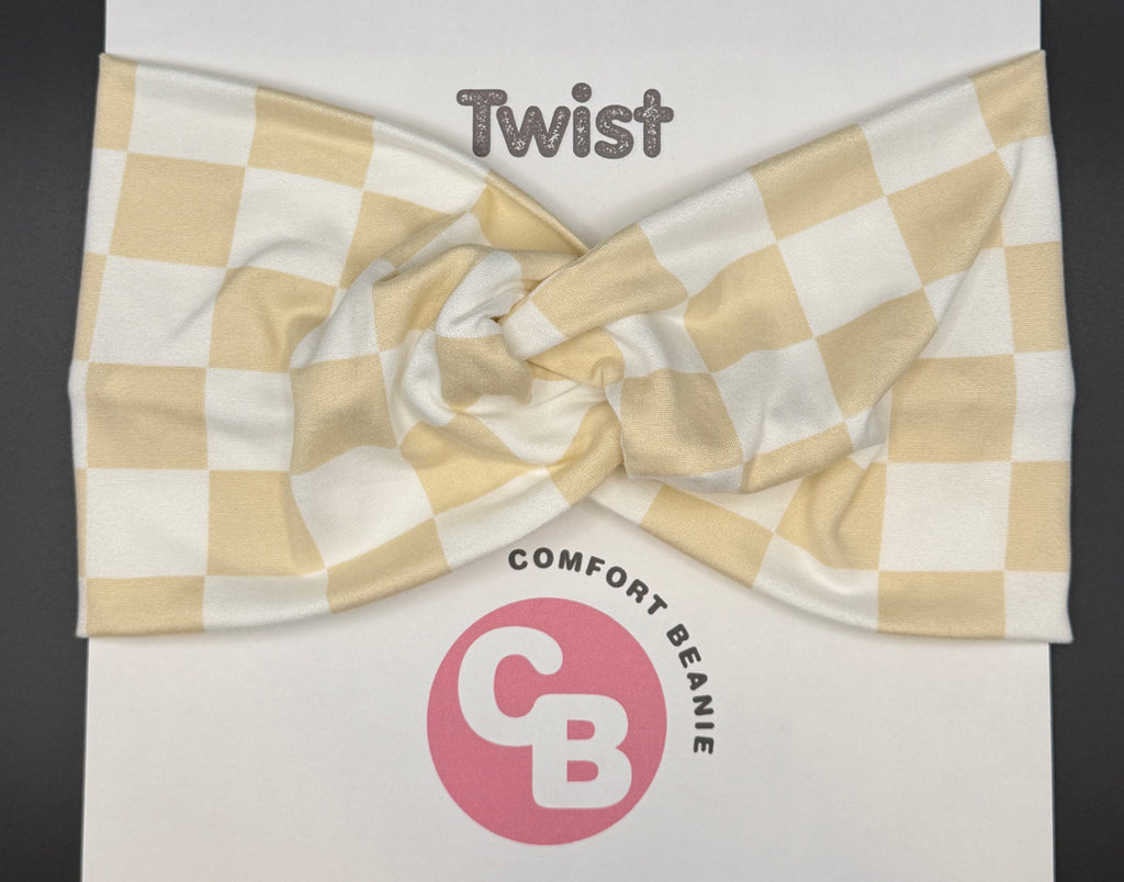 Tan Checkered Comfort Band