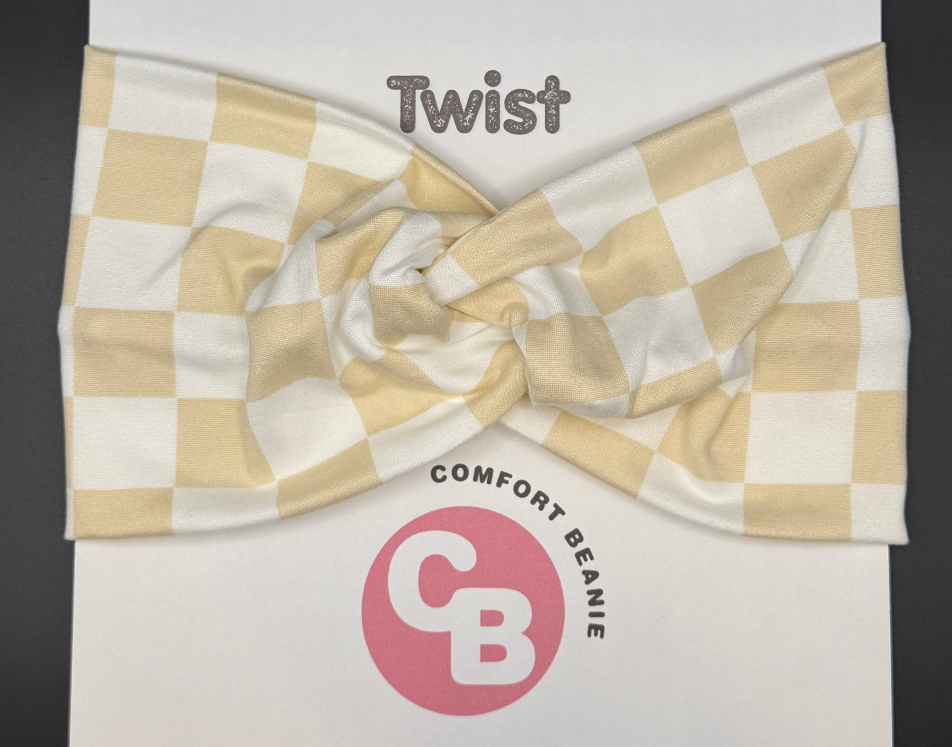 Tan Checkered Comfort Band
