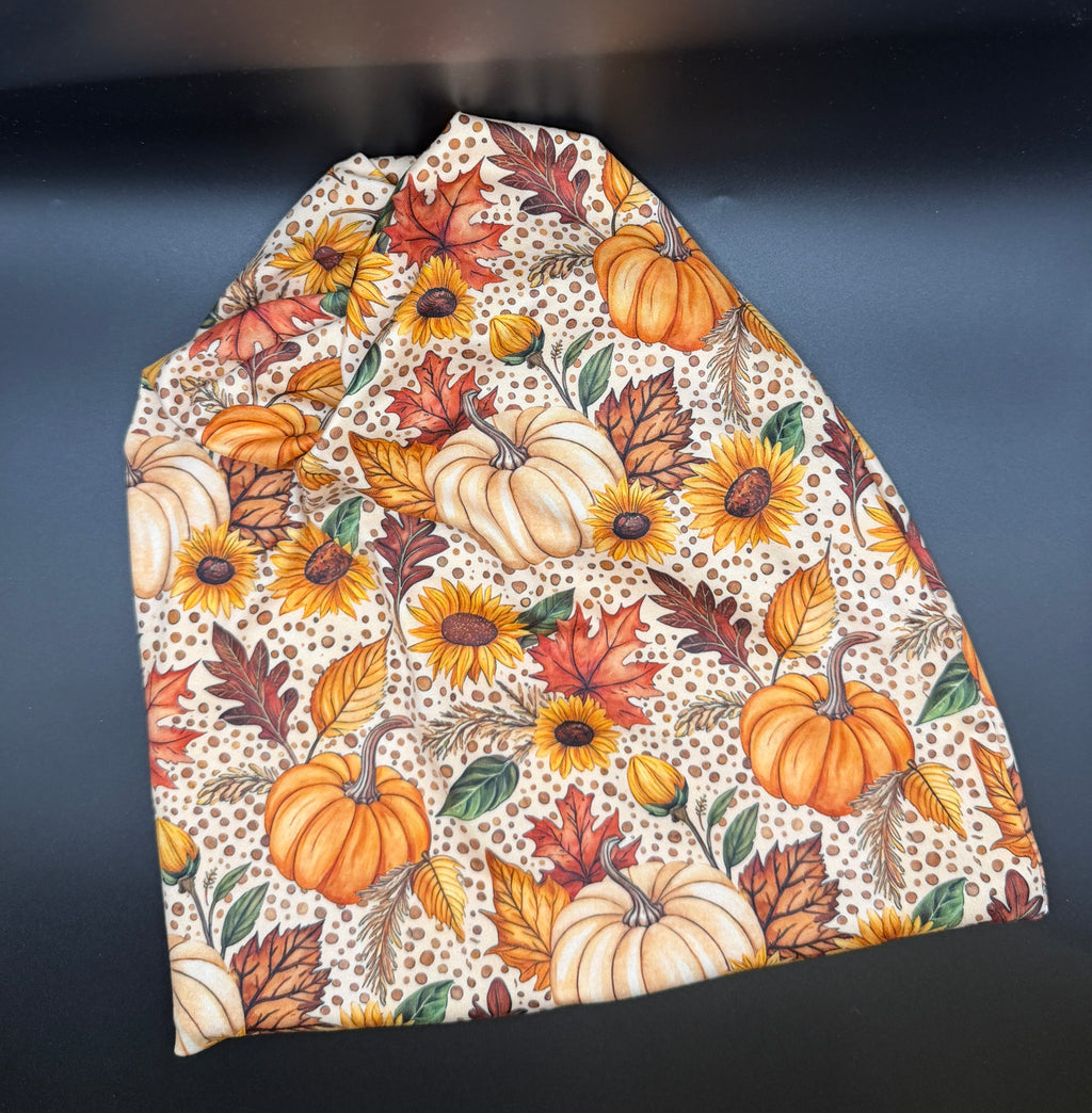 Petals and Pumpkins Comfort Beanie