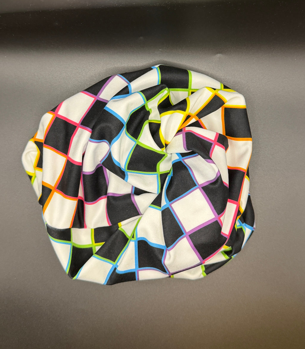 Rainbow Checkered Comfort Beanie