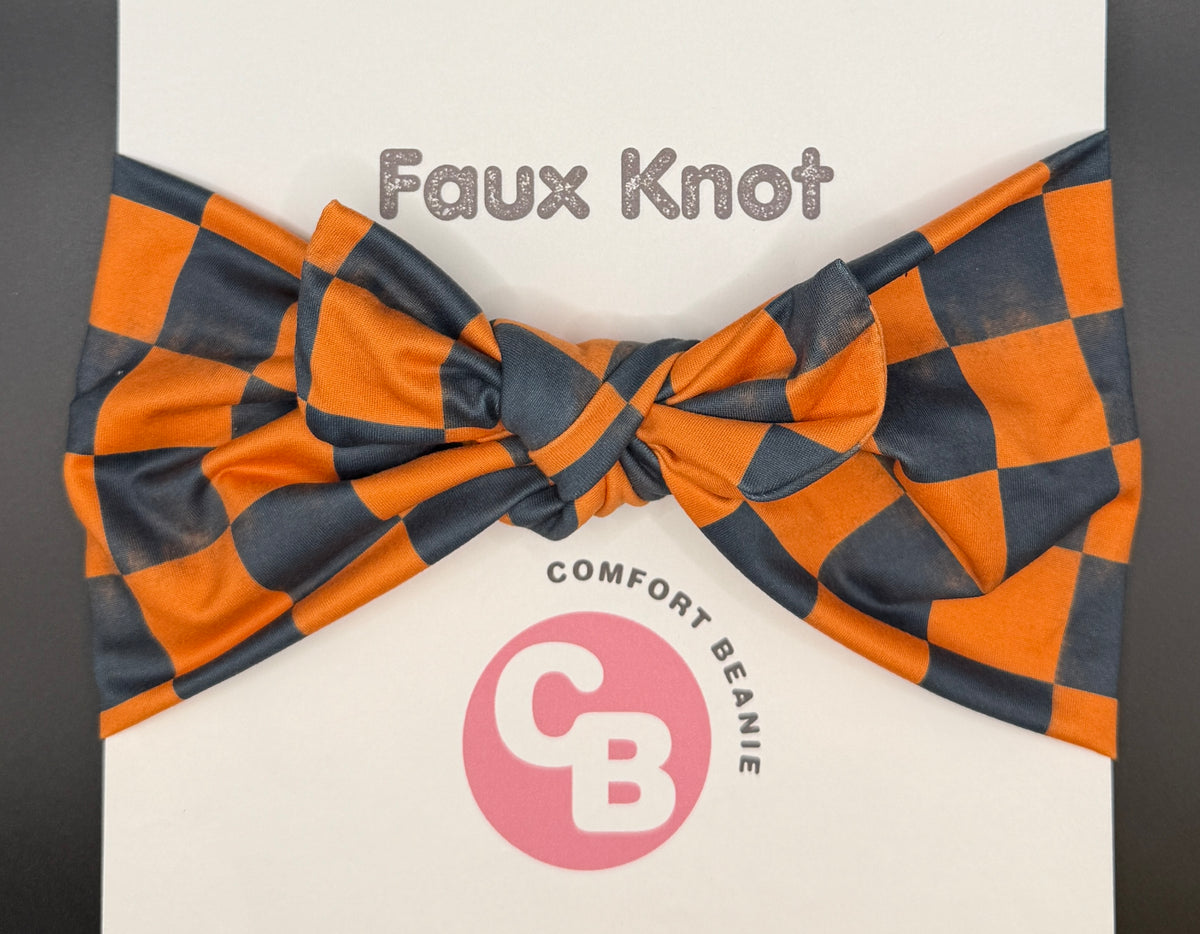 Orange and Black Checkered Comfort Band