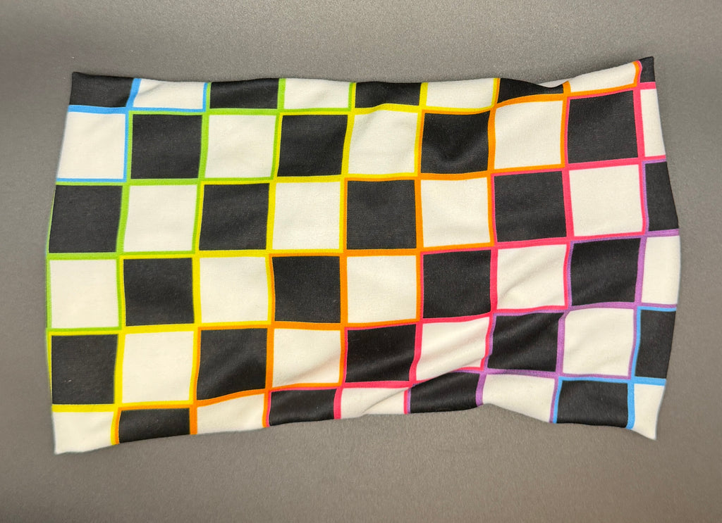 Rainbow Checkered Comfort Band